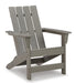 Visola Outdoor Adirondack Chair Set with End Table - LasVegasFurnitureOnline.com