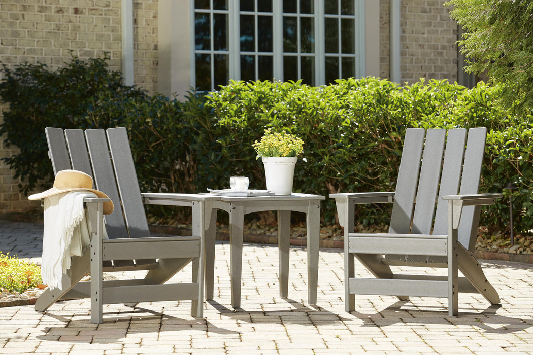 Visola Outdoor Adirondack Chair Set with End Table - LasVegasFurnitureOnline.com