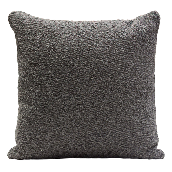 Set of (2) 16" Square Accent Pillows in Charcoal Boucle Textured Fabric by Diamond Sofa