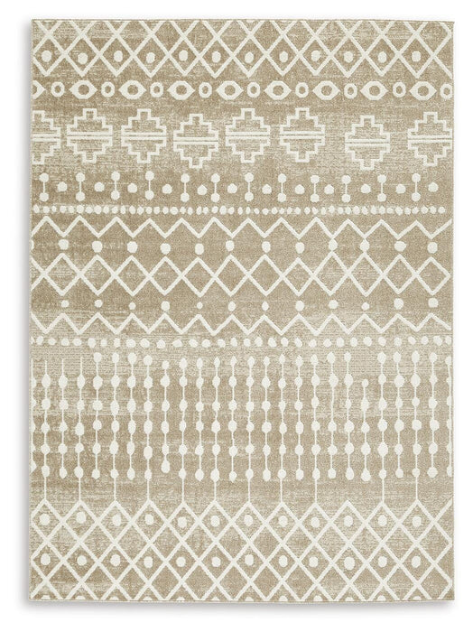 Bunchly 4'11" x 7'2" Washable Rug - LasVegasFurnitureOnline.com
