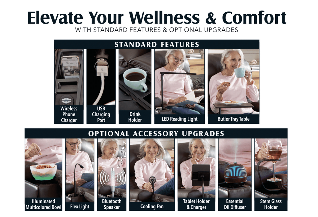 UltraComfort Maya UC566 Large Power Lift Chair Recliner