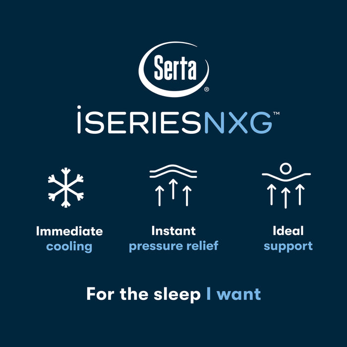 Serta iSeries NXG 3500 Medium Hybrid Mattress (Cooling + 5-Zone Support)
