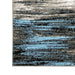 Sivas Modern Geometric Area Rug – Gray & Blue Abstract Design (8' x 10') - LasVegasFurnitureOnline.com