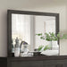 Sligo Modern Dark Gray Bedroom Mirror – Clean-Lined Minimalist Design - LasVegasFurnitureOnline.com