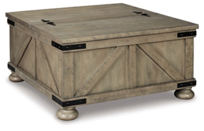 Aldwin Coffee Table With Storage - LasVegasFurnitureOnline.com