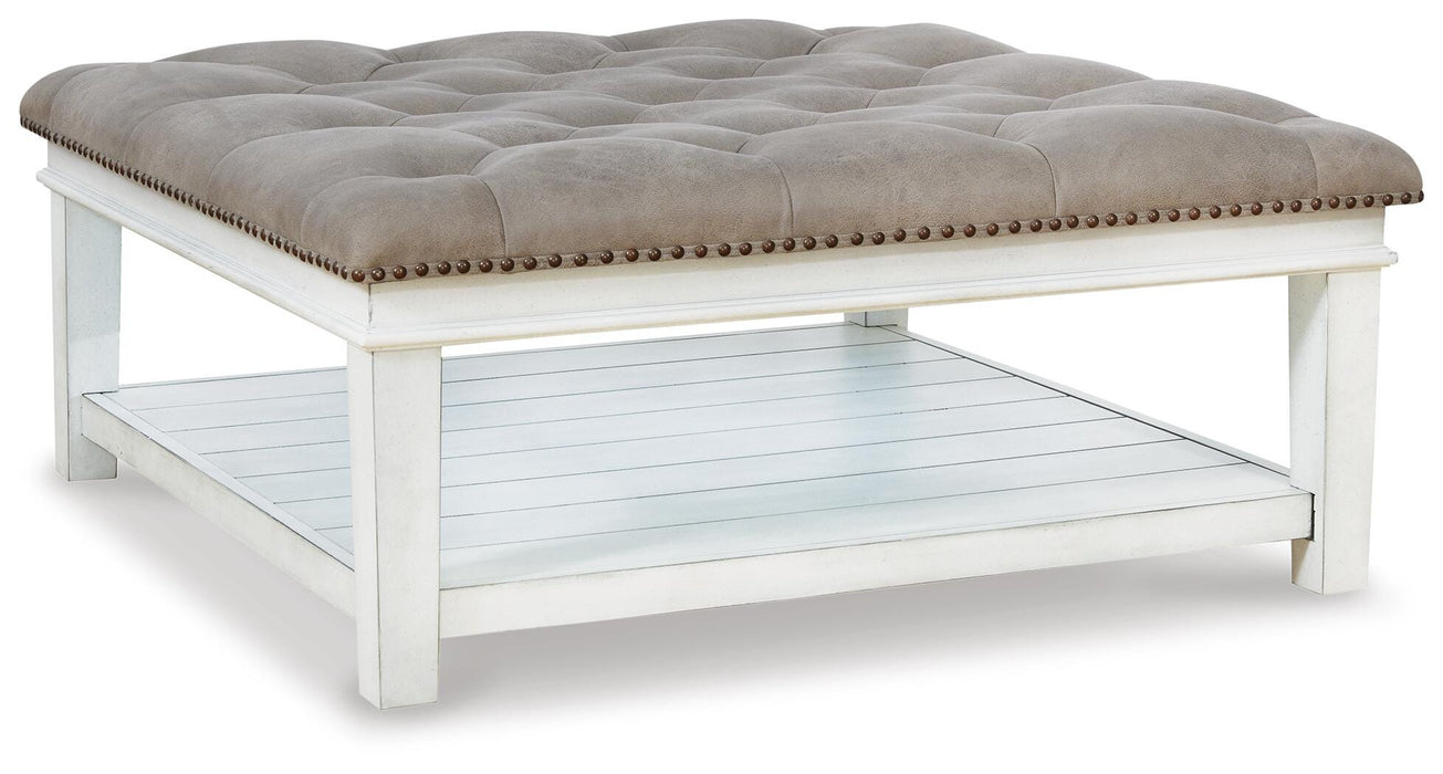 Kanwyn Upholstered Ottoman Coffee Table - LasVegasFurnitureOnline.com
