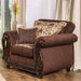 Tabitha Traditional Accent Armchair with Intricate Wood Carved Detailing - LasVegasFurnitureOnline.com