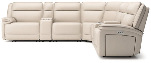 Double Deal Reclining Sectional with 2 Consoles - LasVegasFurnitureOnline.com
