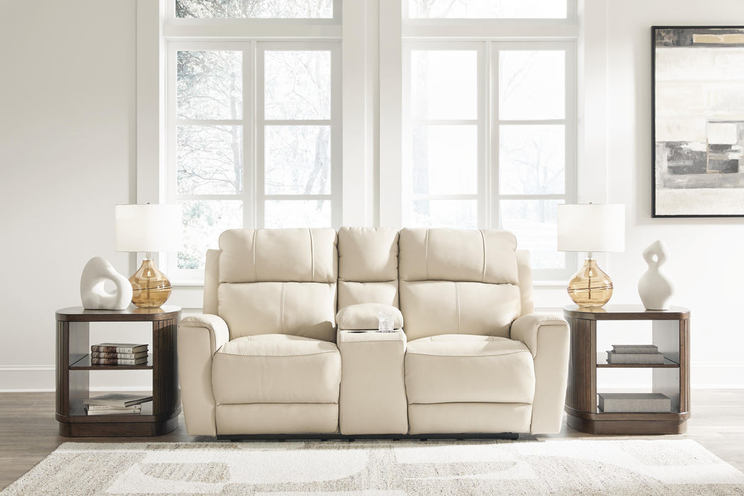 Dahlmoore Power Reclining Loveseat with Console - LasVegasFurnitureOnline.com