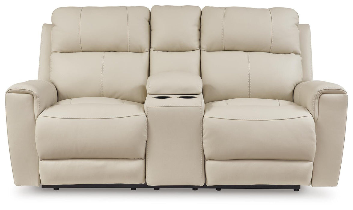 Dahlmoore Power Reclining Loveseat with Console - LasVegasFurnitureOnline.com