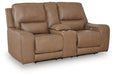 DeepWakes Power Reclining Loveseat with Console - LasVegasFurnitureOnline.com