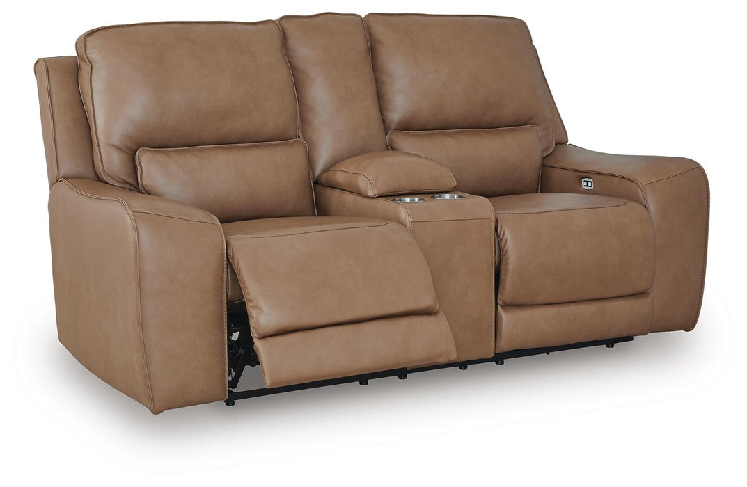 DeepWakes Power Reclining Loveseat with Console - LasVegasFurnitureOnline.com