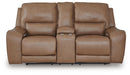 DeepWakes Power Reclining Loveseat with Console - LasVegasFurnitureOnline.com