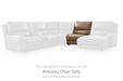 DeepWakes Reclining Sectional with Storage Console - LasVegasFurnitureOnline.com