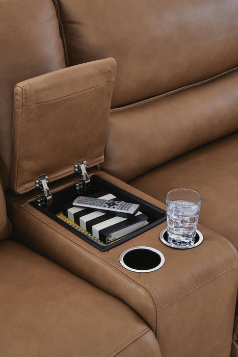 DeepWakes Power Reclining Sectional with Chaise - LasVegasFurnitureOnline.com