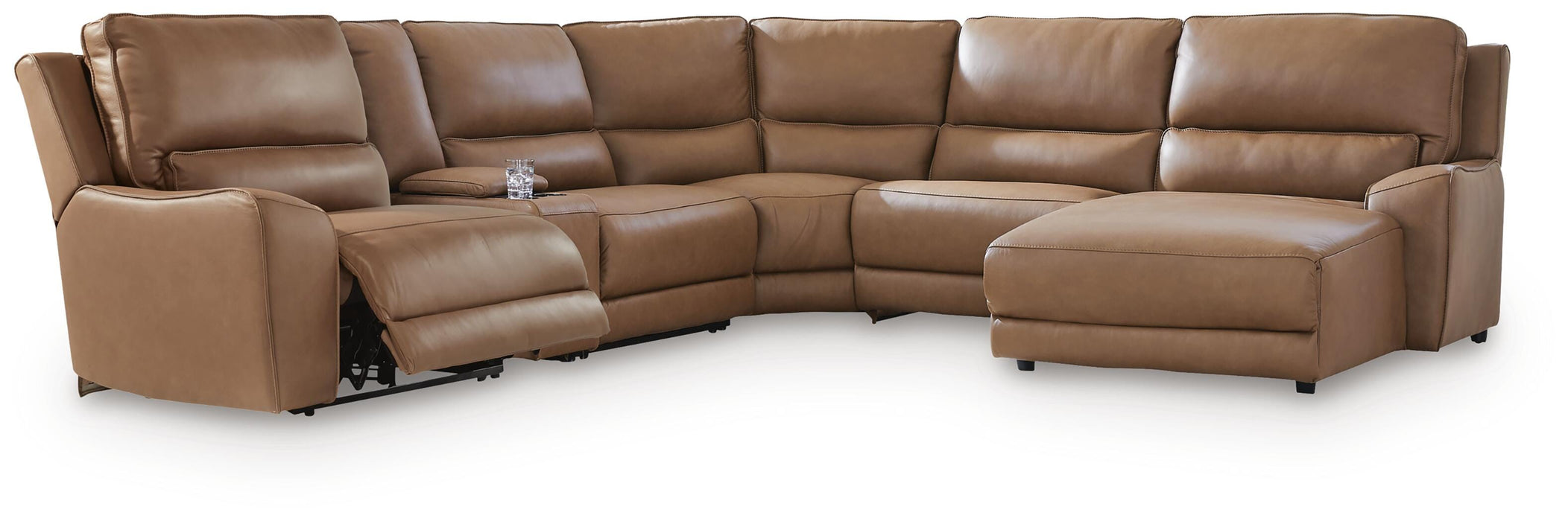 DeepWakes Power Reclining Sectional with Chaise - LasVegasFurnitureOnline.com