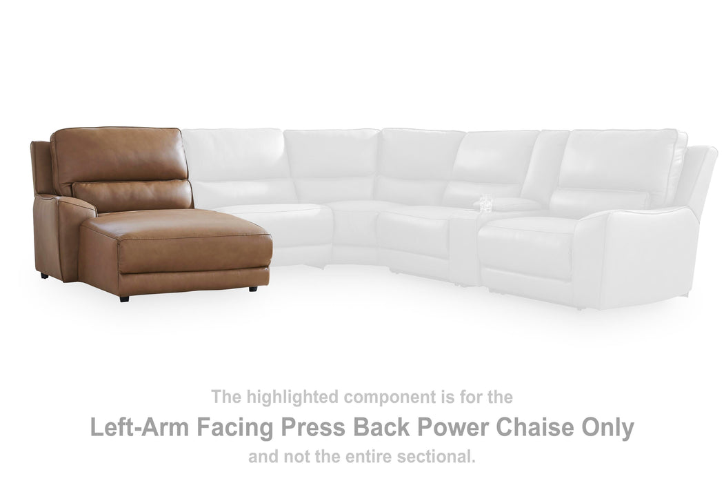 DeepWakes Power Reclining Sectional with Chaise - LasVegasFurnitureOnline.com