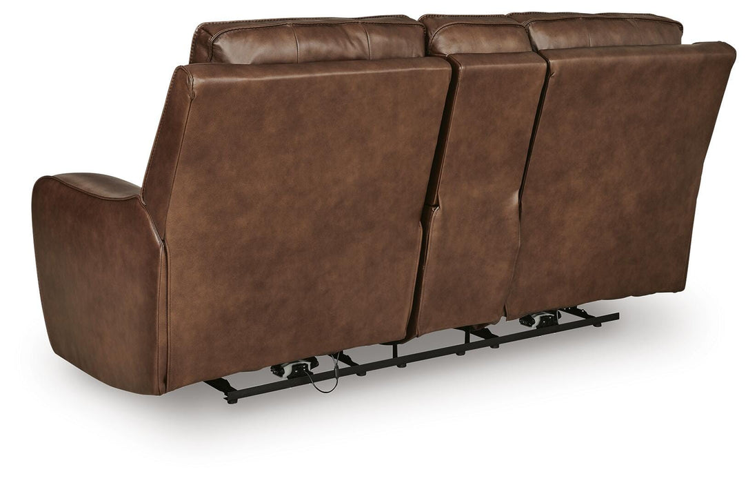 DeepWakes Power Reclining Loveseat with Console - LasVegasFurnitureOnline.com