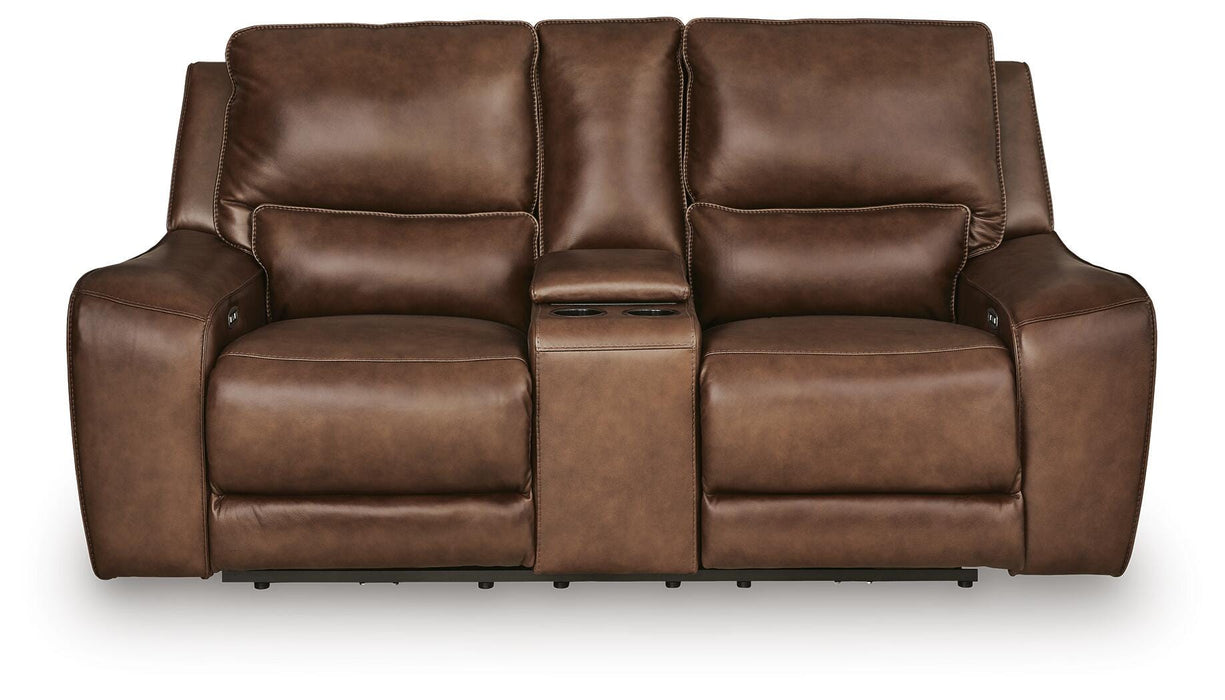 DeepWakes Power Reclining Loveseat with Console - LasVegasFurnitureOnline.com