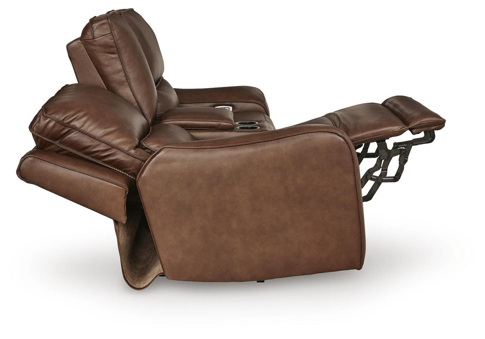 DeepWakes Power Reclining Loveseat with Console - LasVegasFurnitureOnline.com