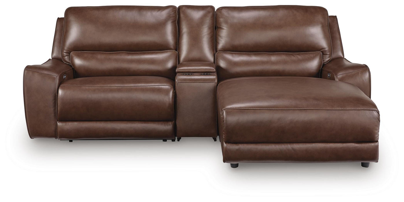 DeepWakes Power Reclining Sectional with Chaise - LasVegasFurnitureOnline.com