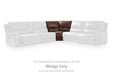 DeepWakes Reclining Sectional with Storage Console - LasVegasFurnitureOnline.com