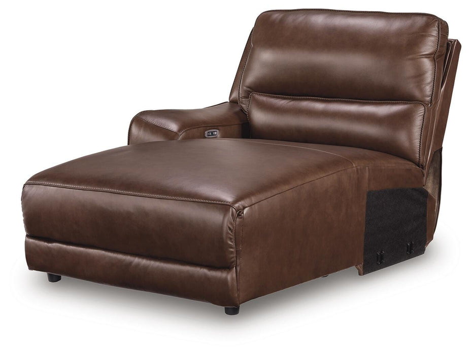DeepWakes Power Reclining Sectional with Chaise - LasVegasFurnitureOnline.com