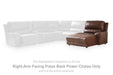 DeepWakes Power Reclining Sectional with Chaise - LasVegasFurnitureOnline.com