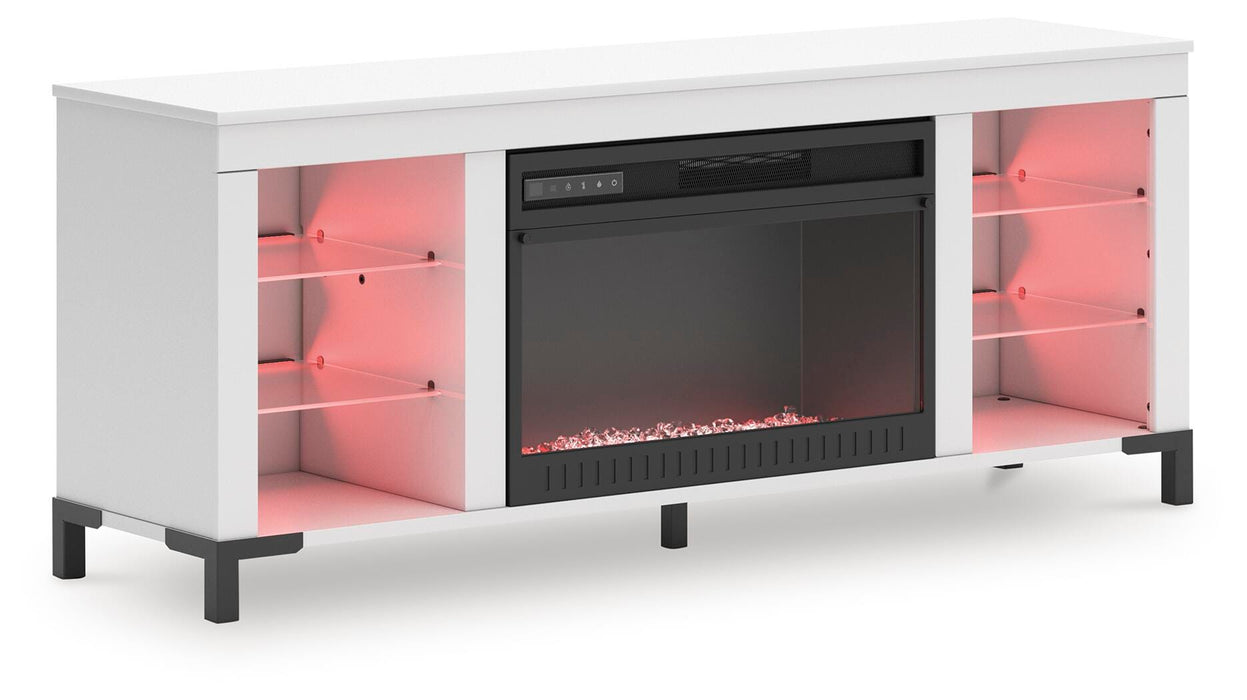 Brollevi 60" TV Stand with Electric Fireplace - LasVegasFurnitureOnline.com