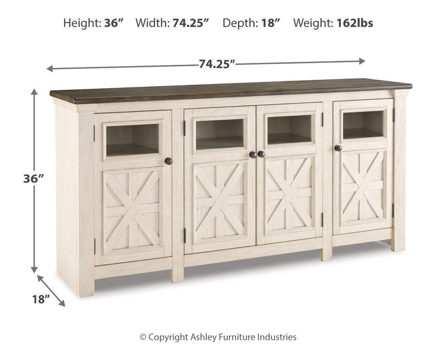 Bolanburg 74" TV Stand - LasVegasFurnitureOnline.com