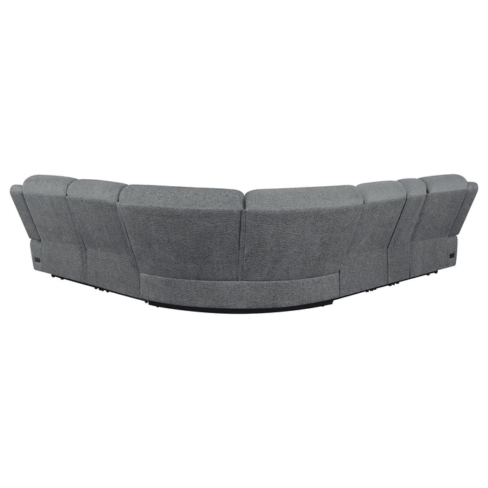 Bahrain Modular Power Reclining Sectional Sofa (Armless Chair, Armless Return Piece, Console, Left Return Piece, Right Return Piece and Wedge)