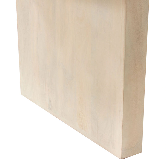 Sonoma 80" Solid Mango Wood Dining Table in Light Natural Grey Wash Finish by Diamond Sofa