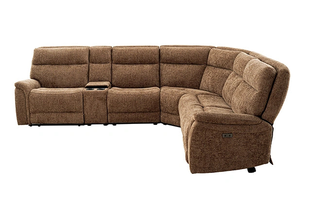 Mattheus Power Sectional with Console + 3 Recliners - Sectional | Las Vegas Furniture Online - View 25