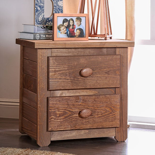 Lea Mahogany Night Stand - LasVegasFurnitureOnline.com