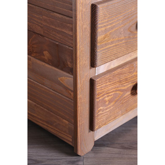 Lea Mahogany Night Stand - LasVegasFurnitureOnline.com