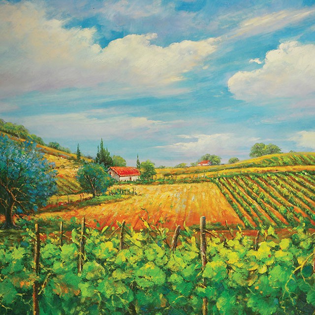Summer In Napa Printed Canvas Painting - LasVegasFurnitureOnline.com