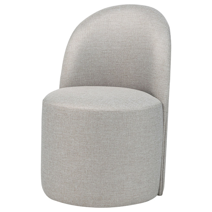 Aubrey Upholstered Barrel Dining Side Chair of 2