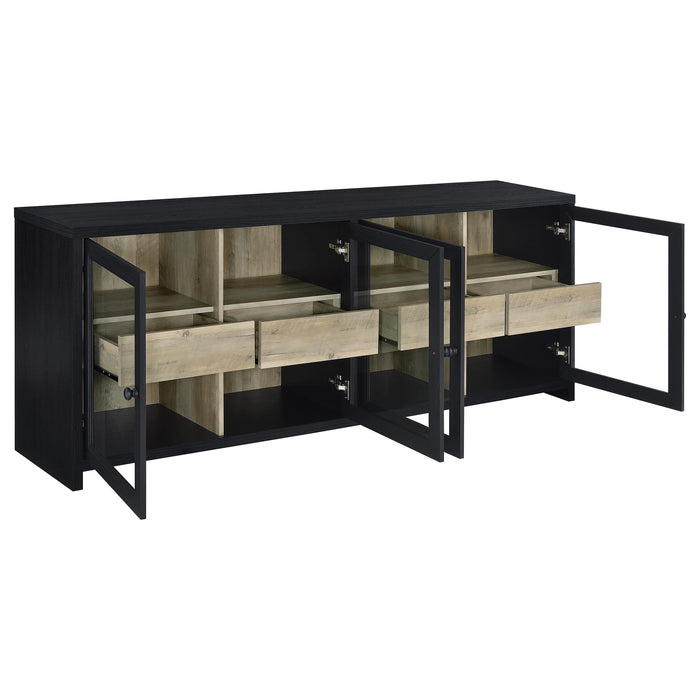 Denison Entertainment Center (TV Stand and 2 Media Tower)