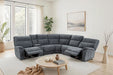 Mattheus Power Sectional with Console + 2 Recliners - Sectional | Las Vegas Furniture Online - View 5