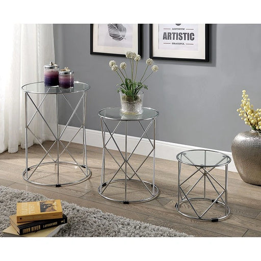 Madyson 3 Pc. Nesting Table - Dining Table | Las Vegas Furniture Online - View 2