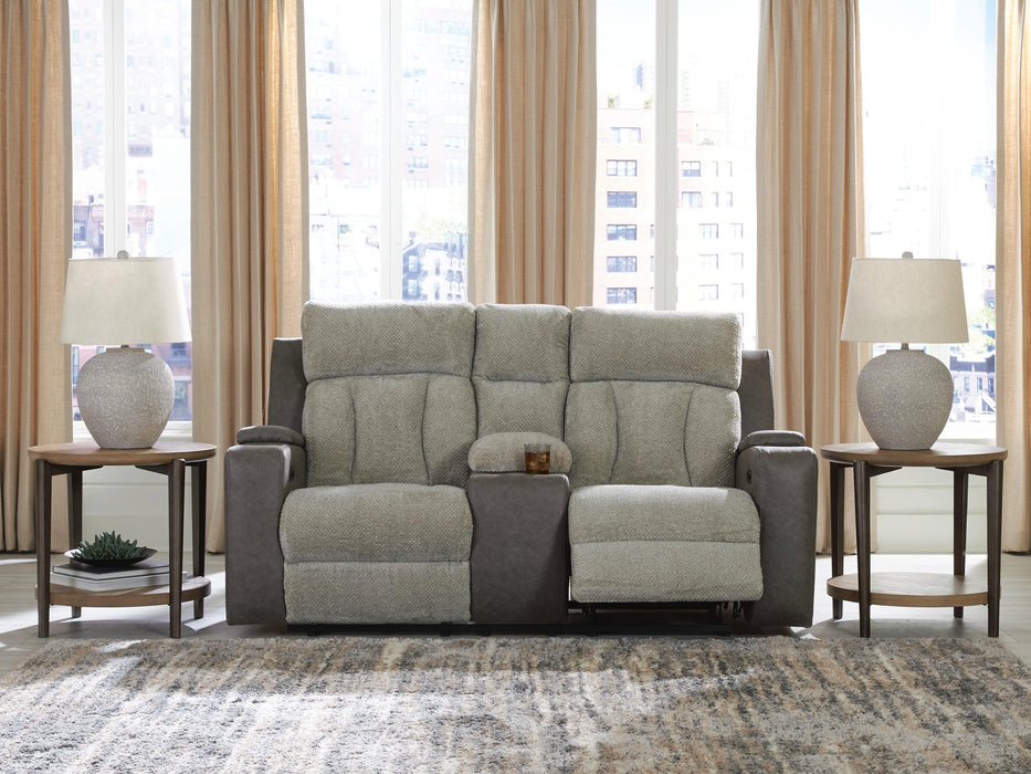 WhipLash Power Reclining Loveseat with Console - LasVegasFurnitureOnline.com