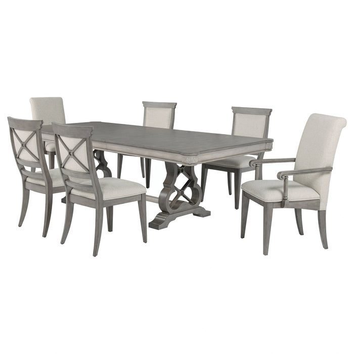 Cresswell 7 Pc Dining Set (Table, 4 Chair and 2 Arm Chair)