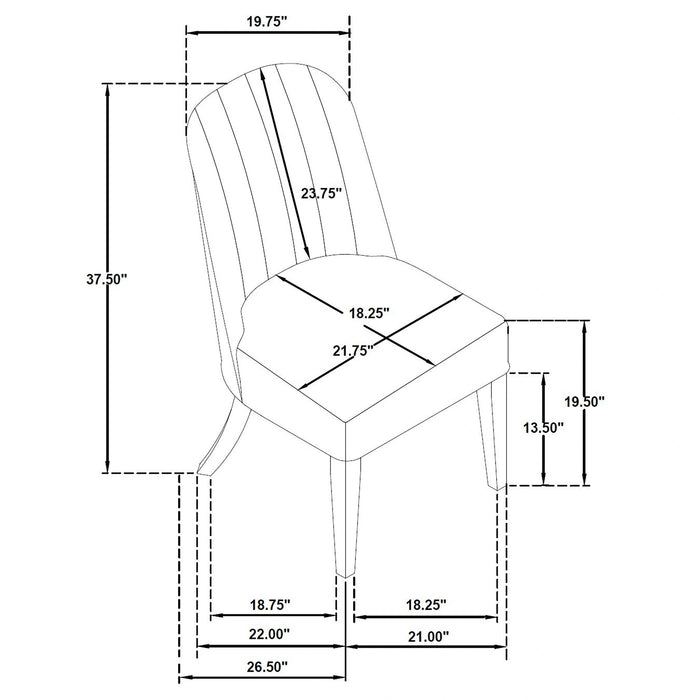 Leandro Dining Side Chair of 2