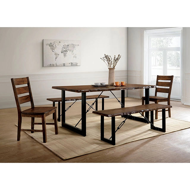Dulce 6 Pc Dining Table Set w/ Bench - Dining Table Set | Las Vegas Furniture Online - View 4