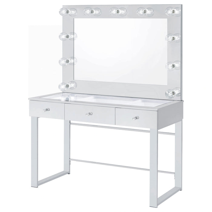 Umbridge Makeup Vanity Table with LED Mirror Set