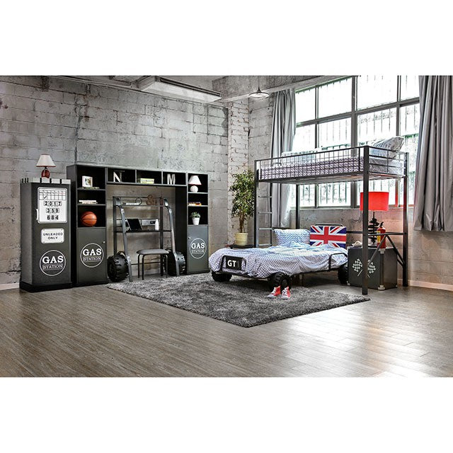 Royal Racer Twin Bed, Blue - LasVegasFurnitureOnline.com