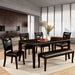 Woodside Dining Table Set with Bench - LasVegasFurnitureOnline.com