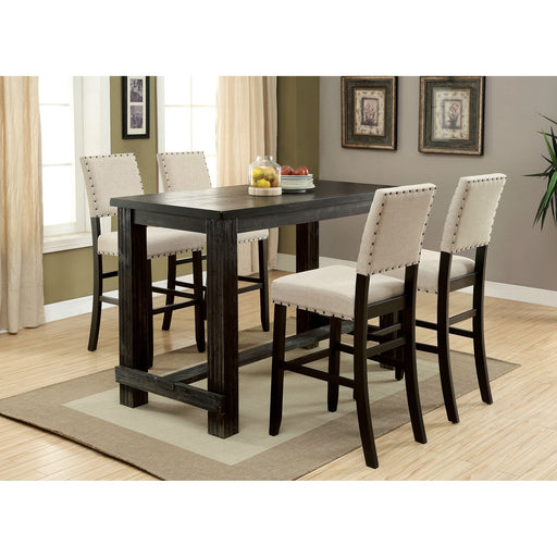 Sania II Antique Black Bar Table, Antique Black - LasVegasFurnitureOnline.com