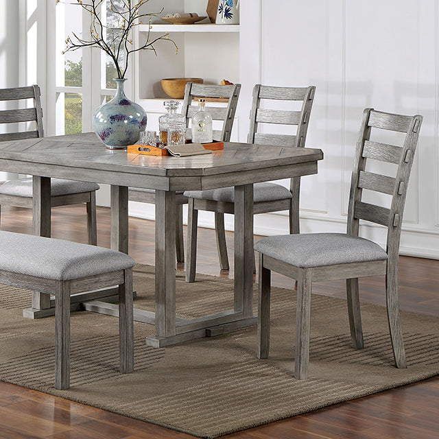 Laquila Dining Table Set Bench - LasVegasFurnitureOnline.com