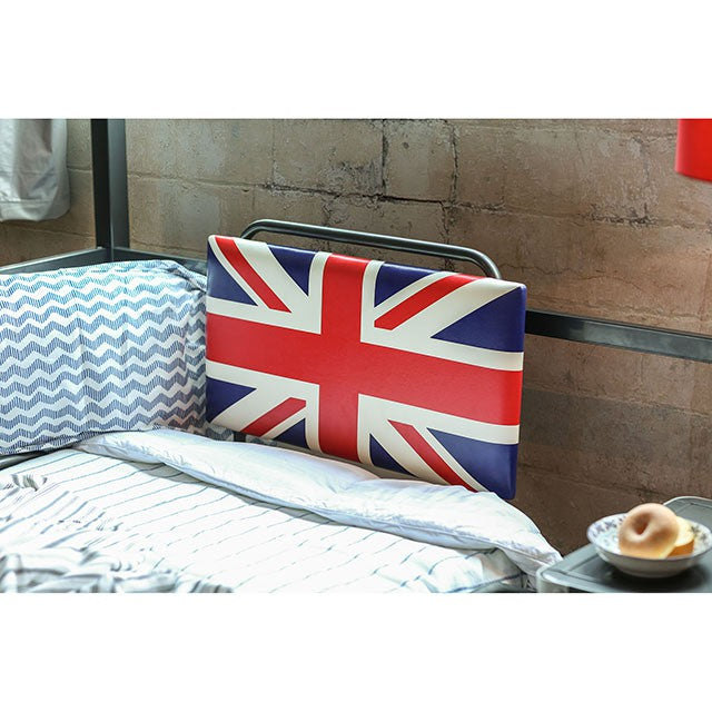 Royal Racer Twin Bed, Blue - LasVegasFurnitureOnline.com